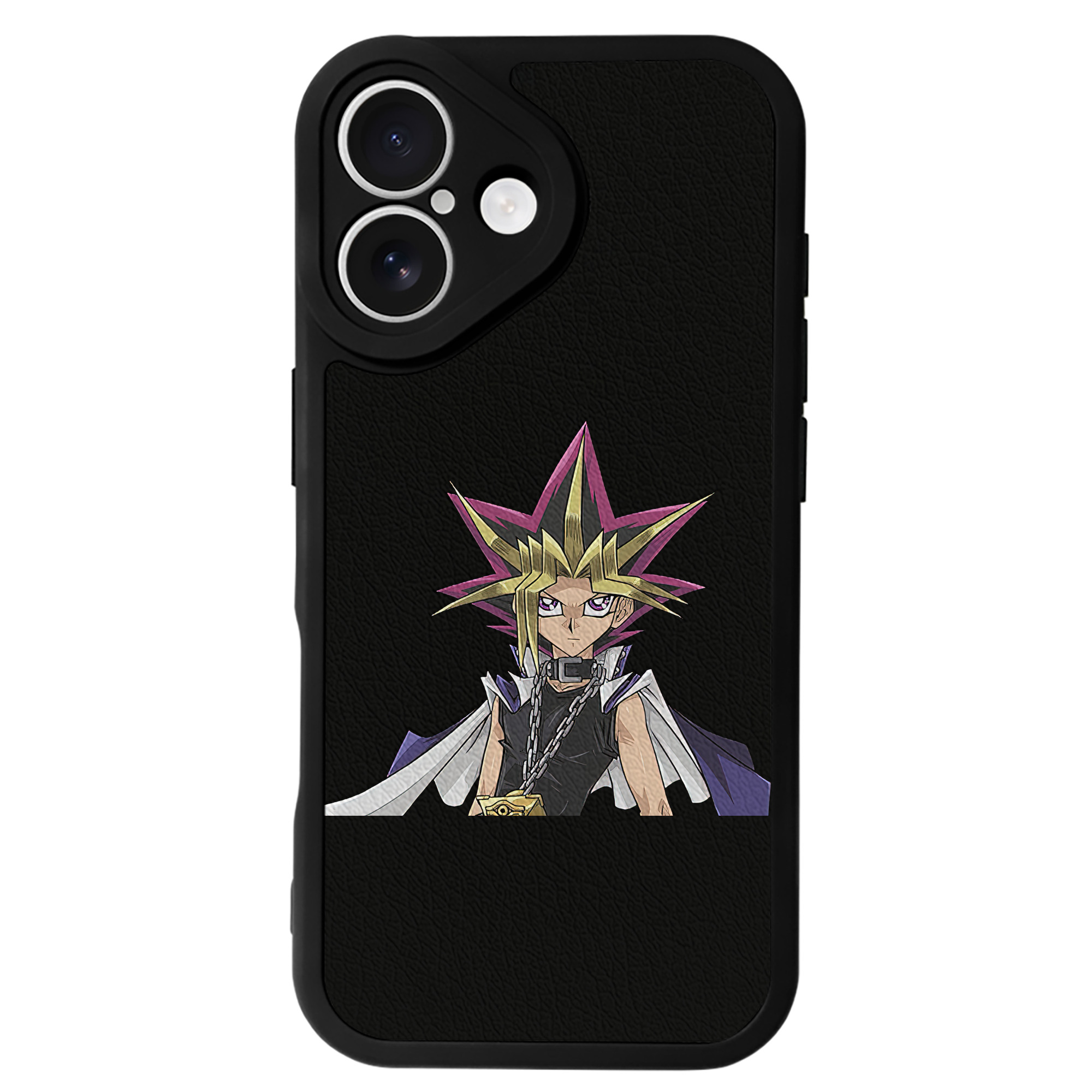 遊☆戯☆王 Yu-Gi-Oh! 【iPhone 16シリーズ対応】シリコンスマホケース（レザー調） 材質：シリコン